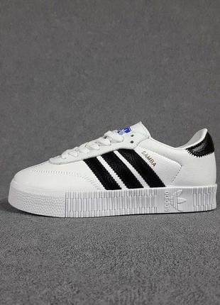 Adidas samba білі з чорним