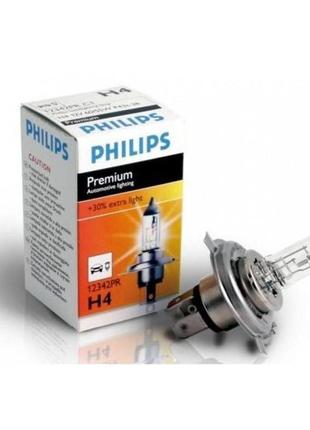 Лампа головного світла philips h4 60/55w 12342pr premium -202430%