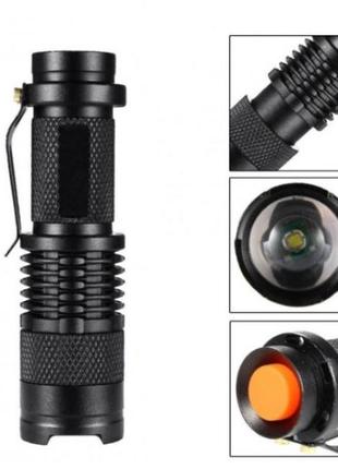 Аккумуляторный тактический фонарь police bl-1812-t6, подствольный фонарик, яркий фонарик, качественный
