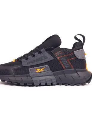 Reebok zig kinetica edge чорні з помаранчевим