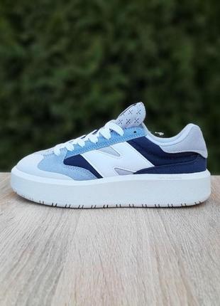 New balance ct302 білі з блакитним