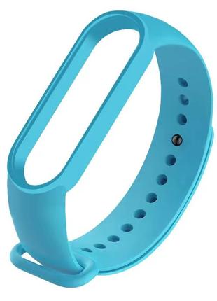 Ремешок original design для фитнес-браслета xiaomi mi band 5, mi band 6, светло-голубой