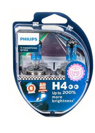 Лампа головного світла philips h4 60/55w 12342gt racing vision -2024200%