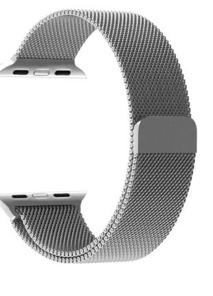 Ремінець міланська петля, для smart та класичних годинників, 20 mm, silver