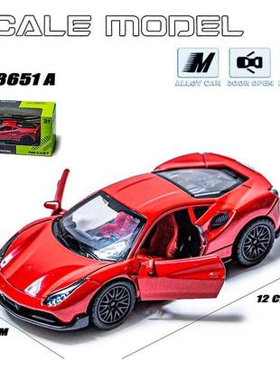 Машинка scale model 3651a red 3651a red