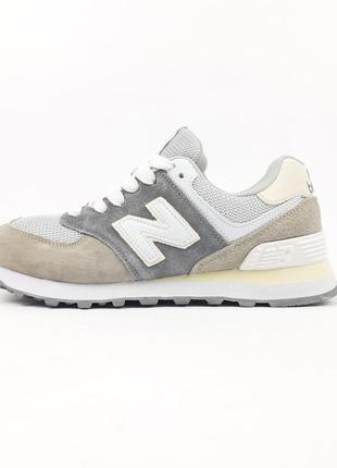 New balance 574 classic сірі з світло сірим