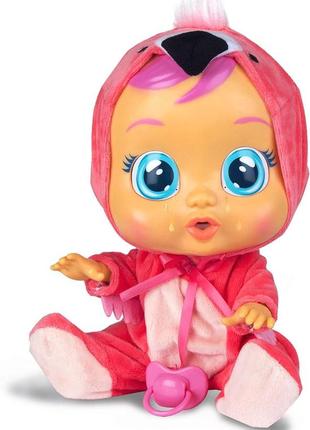 Интерактивная кукла край беби фенси фламинго плакса cry babies fancy the flamingo плачущий пупс
