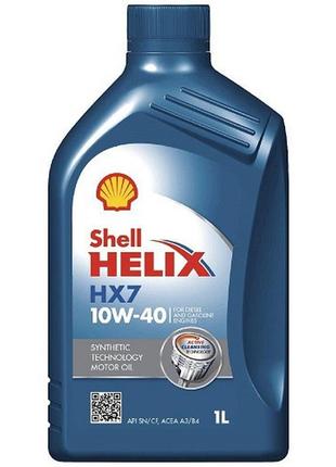 Моторное масло shell helix hx7 10w-40 1 л