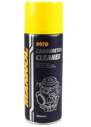 Спрей для очистки карбюратора (аэрозоль) mannol carburetor cleaner 0,4 л
