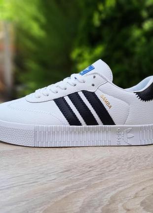 Adidas samba білі з чорним