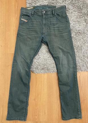 Крутые мужские джинсы diesel 31/30 krooley regular slim carrot 🤎2 фото