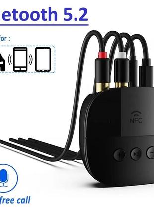 Nfc bluetooth aux адаптер 5.2 br06 аудио приемник стерео ресивер 3.5mm jack rca