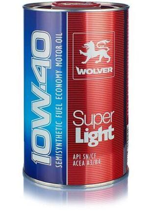 Моторное масло wolver super light 10w-40 1 л