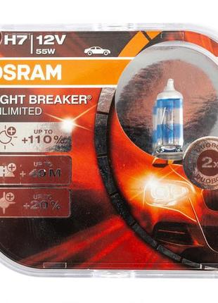 Лампа головного света osram h7 55w night breaker unlimited 64210nbu