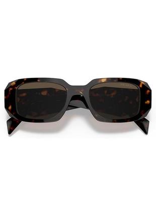 Сонцезахисні окуляри prada pr 17ws 2au8c1 tortoise plastic rectangle sunglasses brown lens4 фото