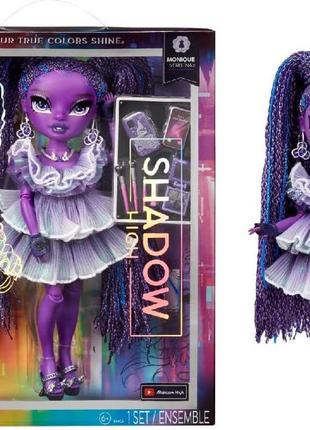 Кукла рейнбоу хай шедоу хай моник вербена rainbow high shadow high monique verbena purple fashion оригинал