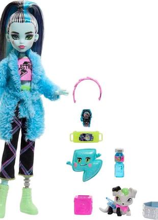 Лялька монстер хай френкі штейн піжамна вечірка monster high frankie stein creepover party mattel оригінал