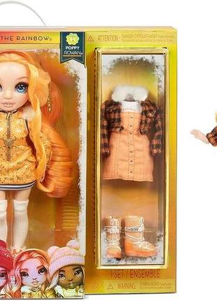 Кукла рейнбоу хай поппи роуэн зимняя серия rainbow high winter break poppy rowan оригинал из америки зима