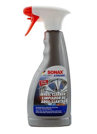 Бескислотный очиститель легкосплавных и стальных дисков sonax wheel cleaner xtreme, 500 мл