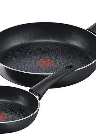 Набор сковородок tefal c27890 generous cook из 2 предметов, 20/28 см, безопасное антипригарное покрытие,уценка