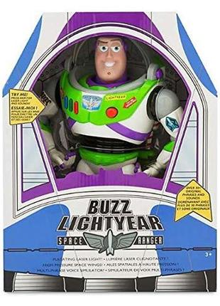 Интерактивный базз лайтер из мф история игрушек баз светик buzz lightyear оригинал дисней