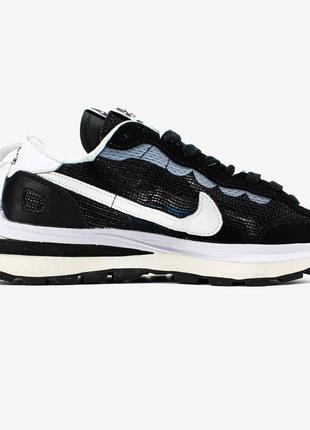 Чоловічі кросівки sacai x nike vaporwaffle black/white