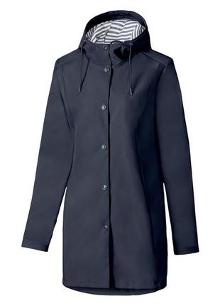 Куртка-дождевик водоотталкивающая и ветрозащитная для женщины crivit 370670 m темно-синий