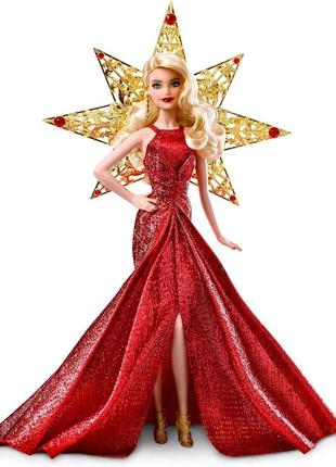 Колекційна лялька барбі святкова 2017 barbie 2017 holiday blonde