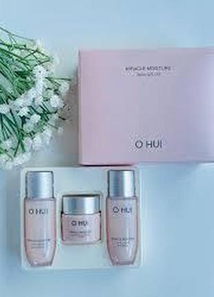 O hui miracle moisture special gift set набор увлажняющих миниатюр 3 средства