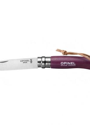 Нож opinel 7 vri trekking. цвет - пурпурный