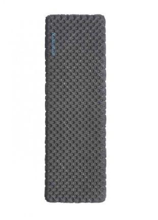 Надувний матрац надлегкий naturehike cnh22dz018 з мішком для надування, прямокутний чорний 183 см