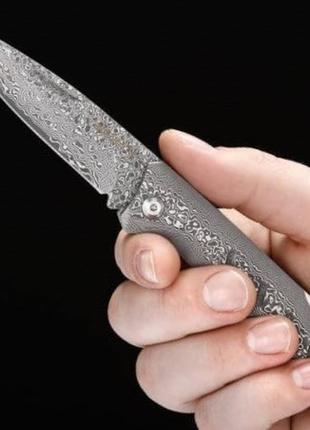 Нож с дамасской стали boker plus damascus dominator