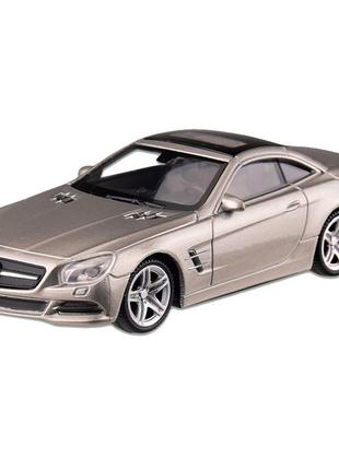 Машина металлическая mercedes-benz sl500 "welly" 44043cw масштаб 1:43 (серебряный)