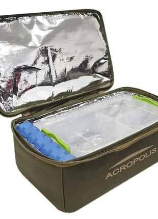Термосумка acropolis тст-6у з контейнером та акумулятором холоду