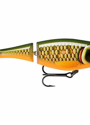 Воблер на хищника rapala x-rap jointed shad 13 в цвете scrr (xjs13 scrr), 1.2-2.4 м