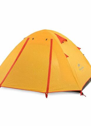 Трехместная надувная палатка naturehike p-series nh18z033-p, 210t/65d, оранжевая