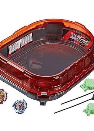 Набор hasbro арена бейблейд турбо 4 сезон слингшок beyblade turbo slingshock rail rush оригинал бэйблейд