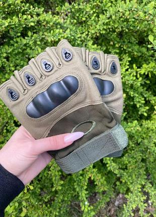 Тактичні рукавиці військові. розмір м (18-19 см) обхват долоні  перчатки oakley  цвет черный, койот, олива707