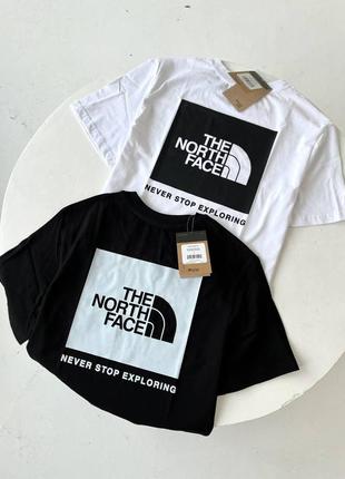 Мужская футболка the north face box logo черная