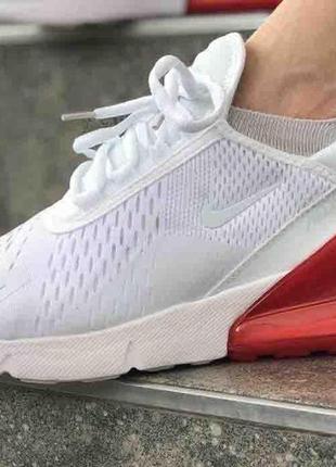 Женские кроссовки  nike air max 270 white red