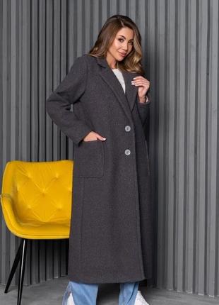 Жіночі пальта issa plus 14251  s сірий