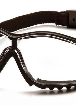 Захисні окуляри з ущільнювачем pyramex v2g (clear) anti-fog, прозорі