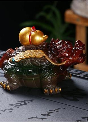 Фігурка для чайної церемонії, червона драконяча черепаха, чайна іграшка, матеріал полімер