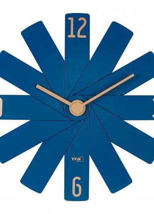 Настінний годинник tfa clock in the box blue, 400x37x400 мм