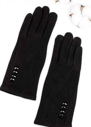 Жіночі рукавички issa plus pe-30  7 чорний