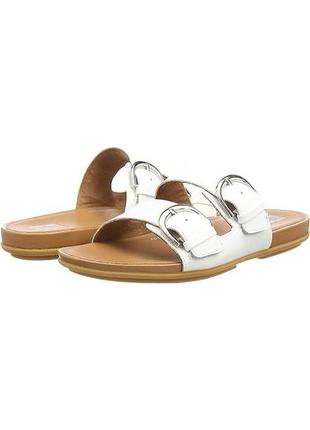 Шльопанці fitflop graccie buckle slide urban білі 36 eu