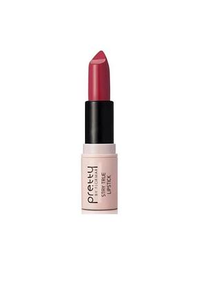 Помада для губ pretty by flormar stay true lipstik 012 - crimson