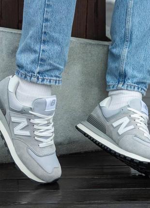 Кросівки  BEAMS Injects Asymmetry To A Greyscale New Balance 990v5 legacy grey7 фото
