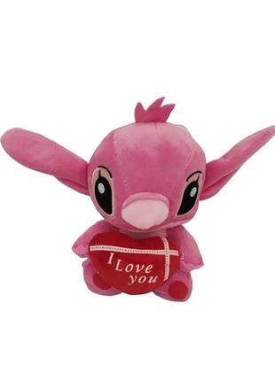 М&#039;яка іграшка стич stich 20 см рожевий ** stich pink