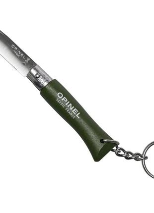 Нож брелок opinel keychain №4 зеленый